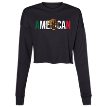 Load image into Gallery viewer, MEXICAN AMERICAN Women&#39;s Cropped Fleece Crew
