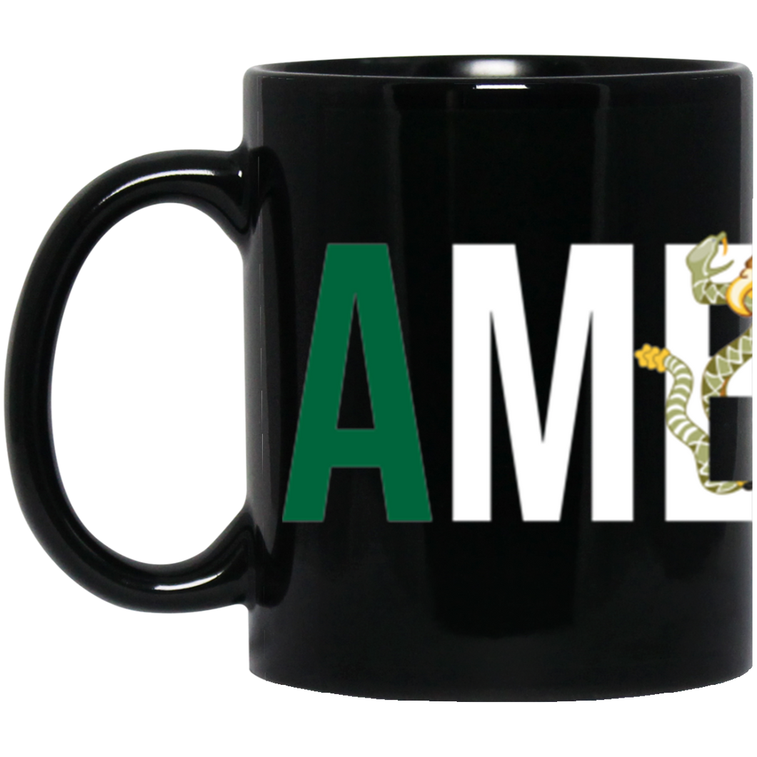 MEXICAN AMERICAN 11oz Black Mug