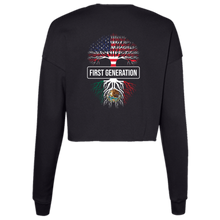 Load image into Gallery viewer, First Gen Mexican American Cropped Fleece Crew
