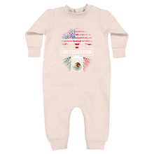 Load image into Gallery viewer, FIRST GEN MEXICAN AMERICAN Rabbit Skins Infant Fleece One-Piece Bodysuit
