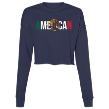 Load image into Gallery viewer, MEXICAN AMERICAN Women&#39;s Cropped Fleece Crew
