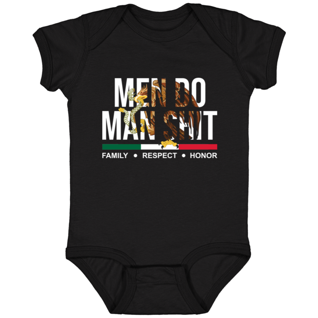 MEN DO MAN SHIT Infant Fine Jersey Bodysuit